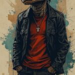 Cool Reptilian Shadow: Fedora & Shades