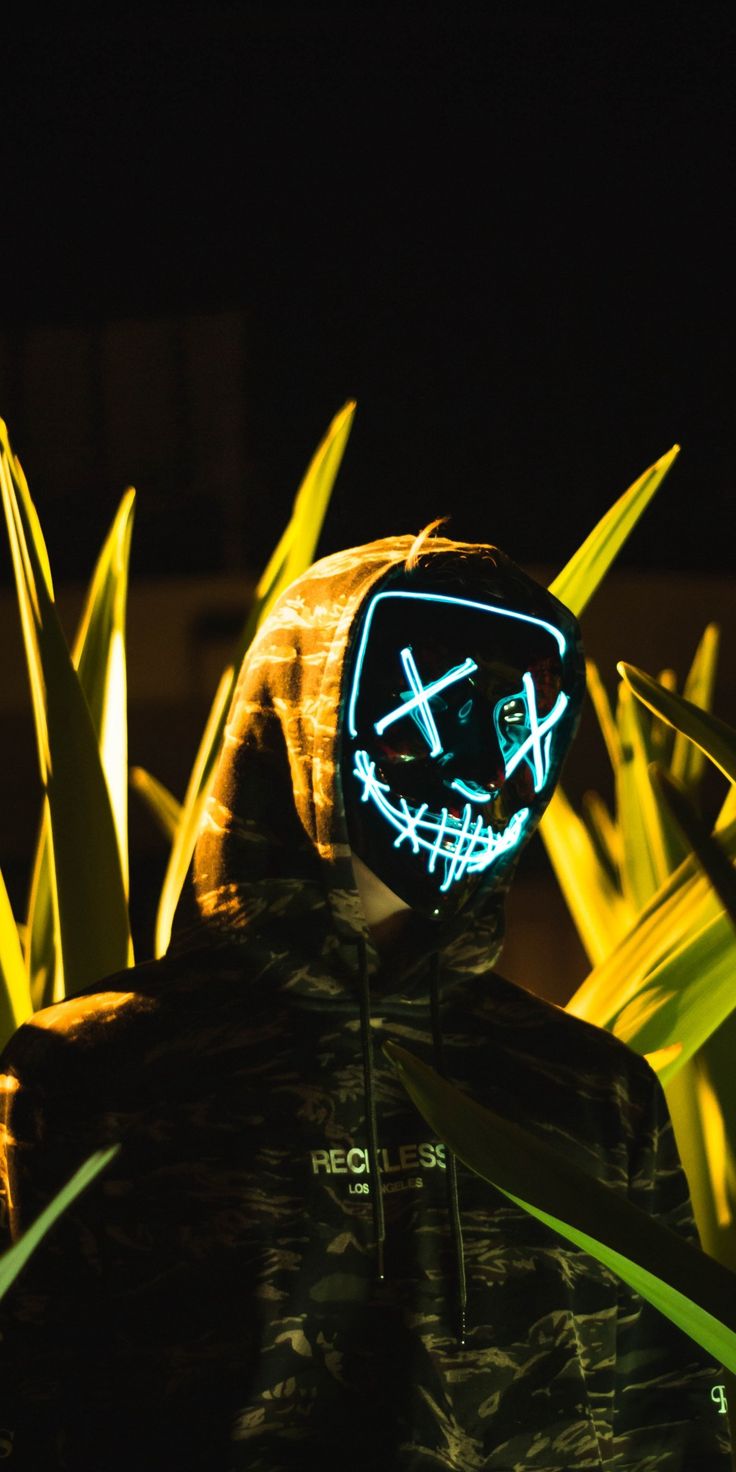 Anonymous Light: Electric Blue Glow