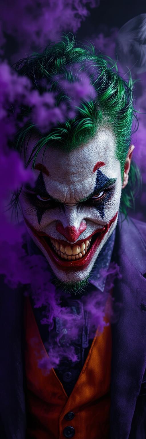 Joker Smoke Chaos Wallpaper
