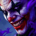 Twisted Grin: Joker Portrait Wallpaper
