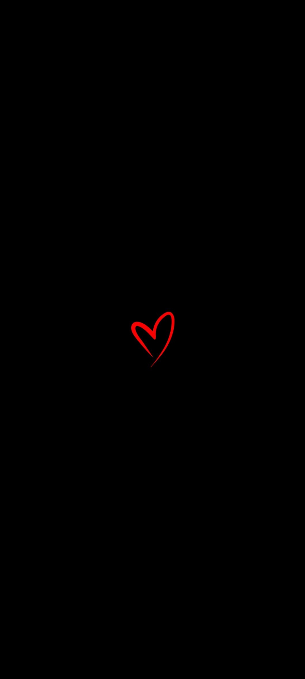 Minimalist Red Heart Wallpaper