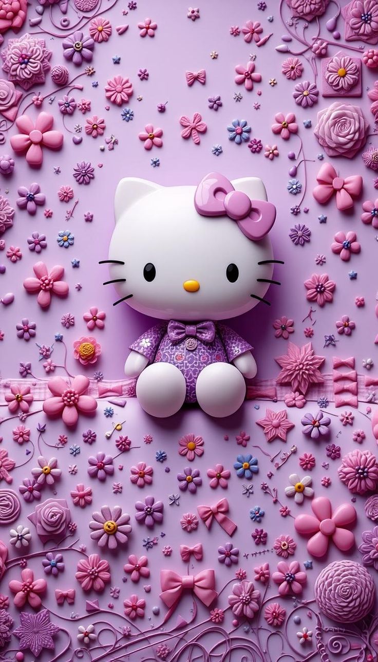 Hello Kitty Lavender Wallpaper