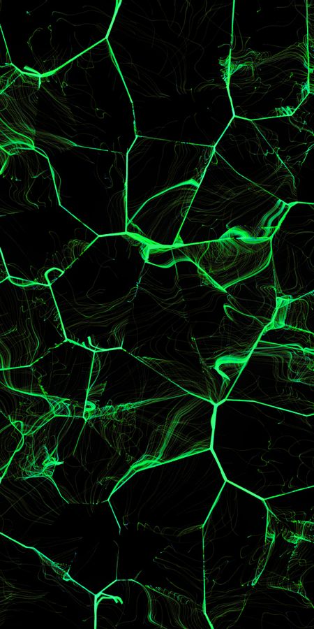 Neon Green Fractal Abstract Wallpaper