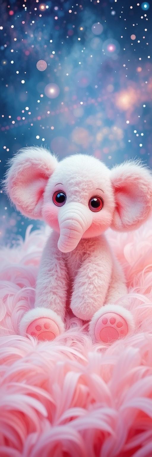 Cute Plush Elephant Wallpaper