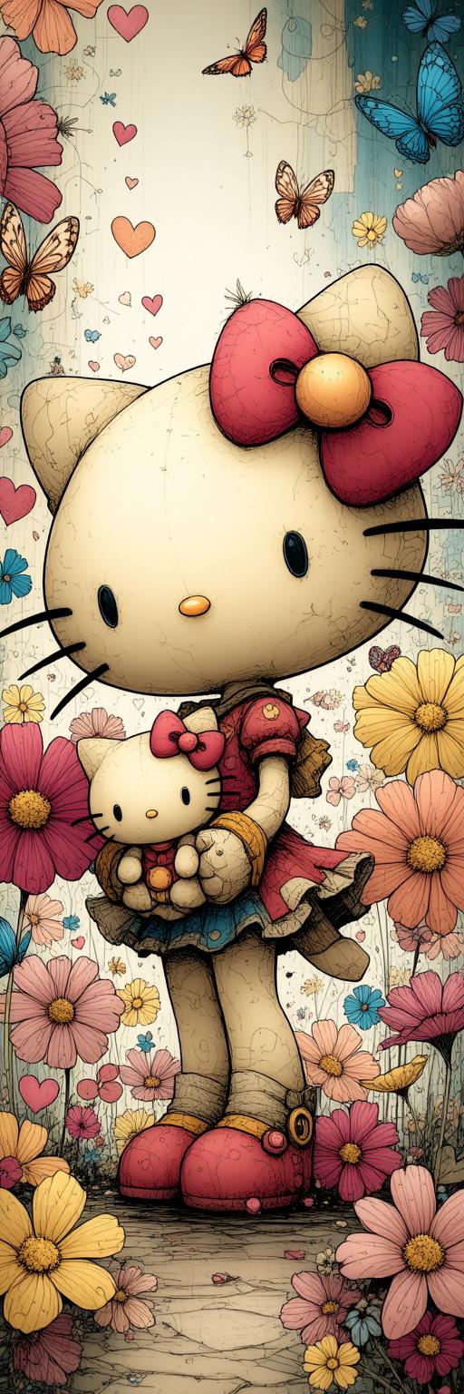 Hello Kitty Style Cat Wallpaper