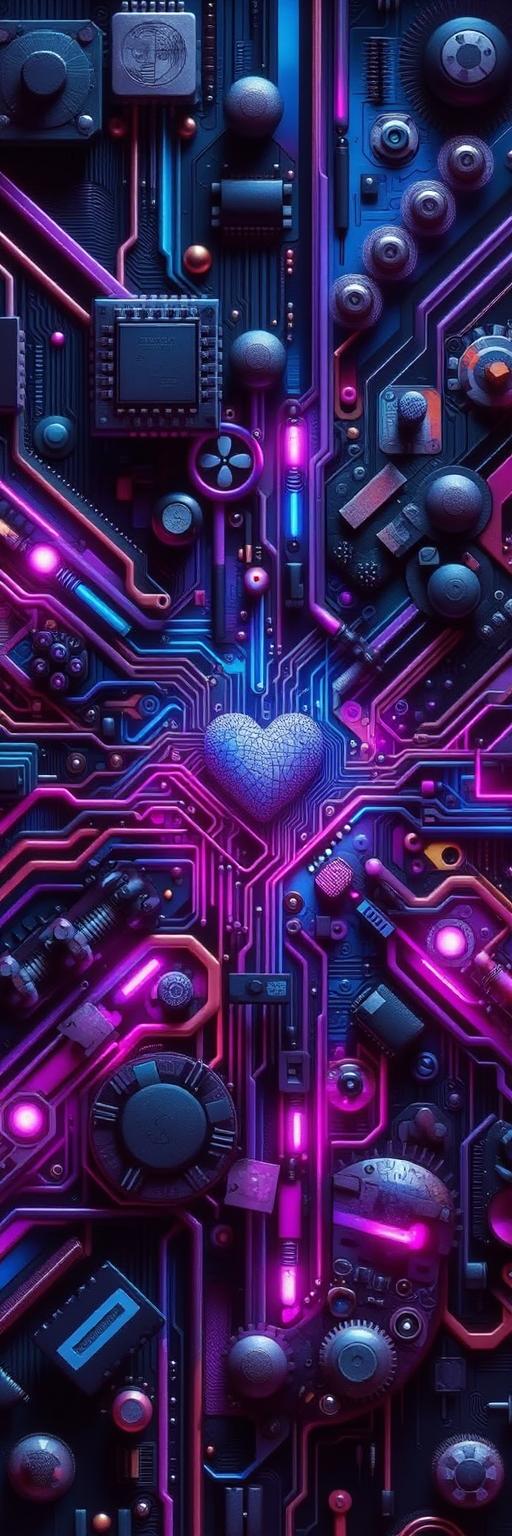 Circuit Heart Wallpaper
