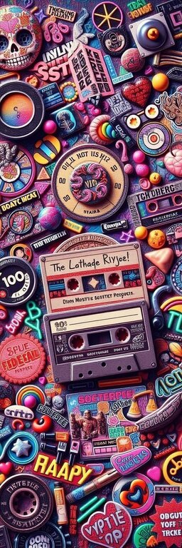 Retro Neon Vibes Wallpaper