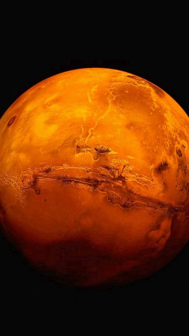 Mars Planet Full View iPhone Wallpaper
