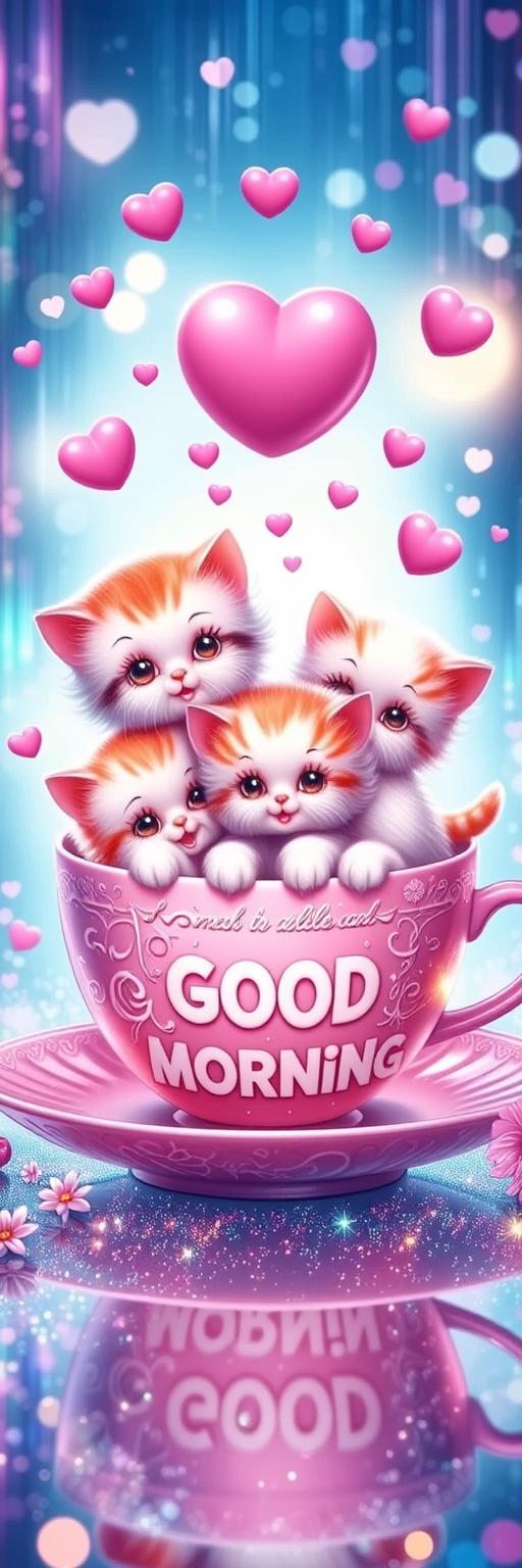 Good Morning Kittens Wallpaper