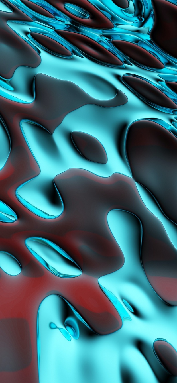 Electric Blue Liquid Light Wallpaper