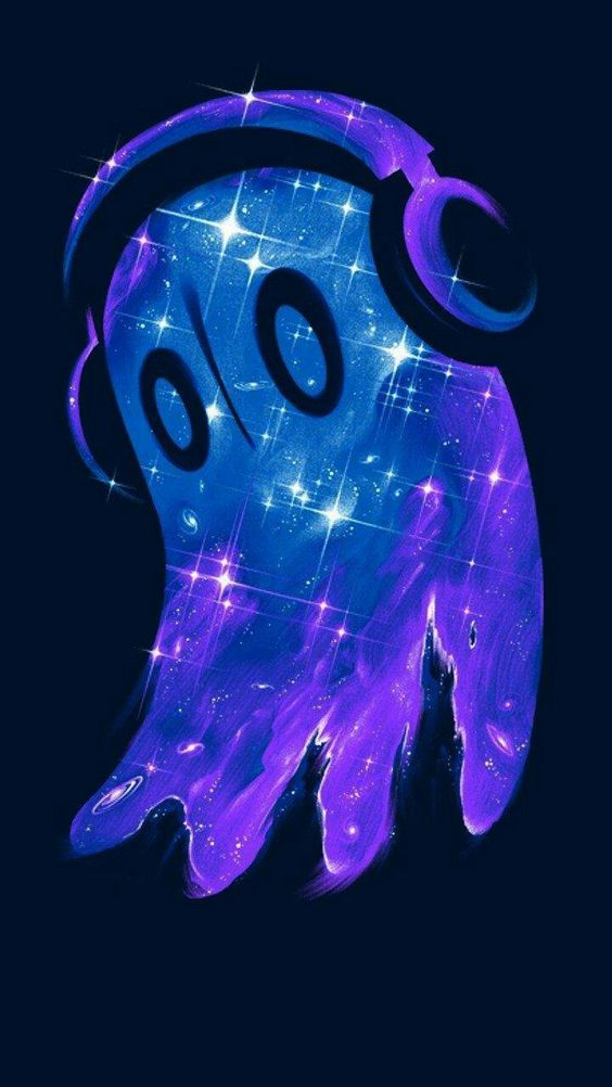 Whimsical Starry Alien Wallpaper