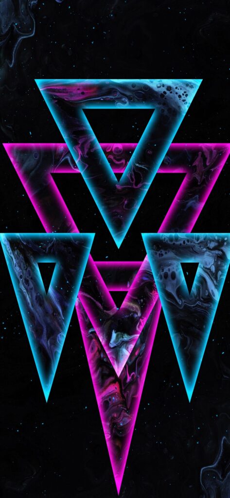179368 triangle purple blue colored magenta 1242x2688