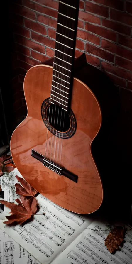 Guitar Notes Aesthetic Wallpaper