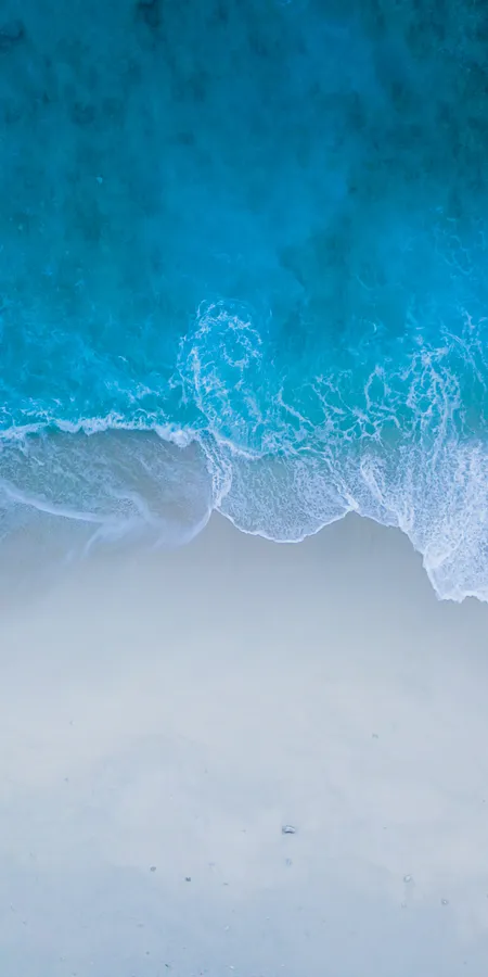 Sandy Ocean Wave Wallpaper