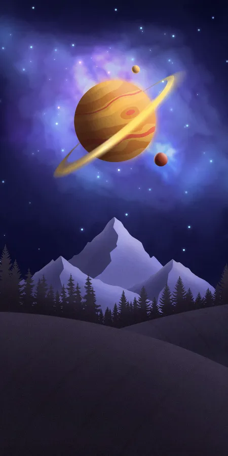 Saturn Planet Universe Wallpaper