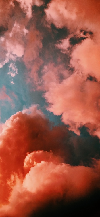 Fiery Sunset Clouds Wallpaper