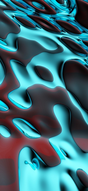 170868 electric blue water liquid green light 1242x2688