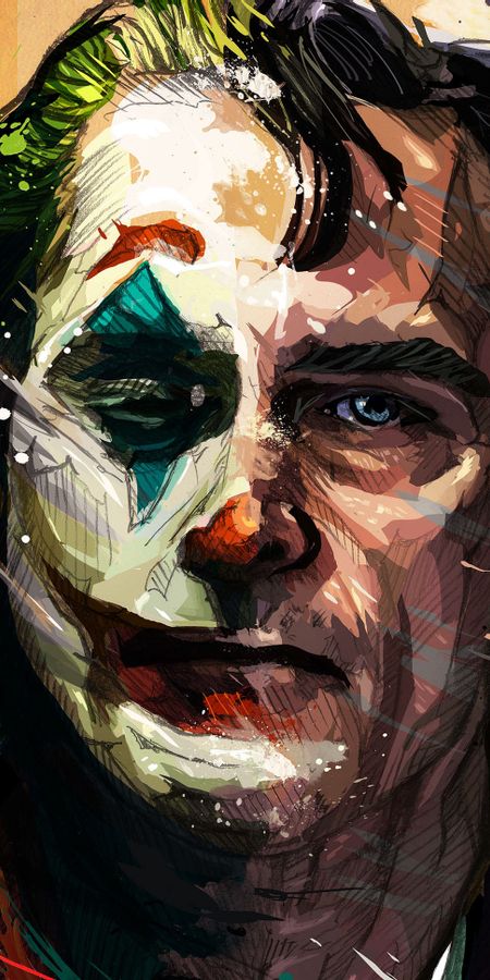 Painted Smile Joker Wallpaper