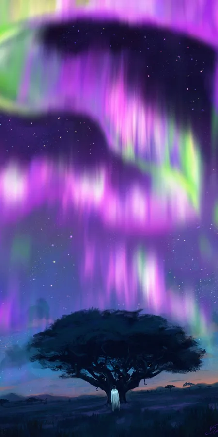 Arctic Night Glow Wallpaper