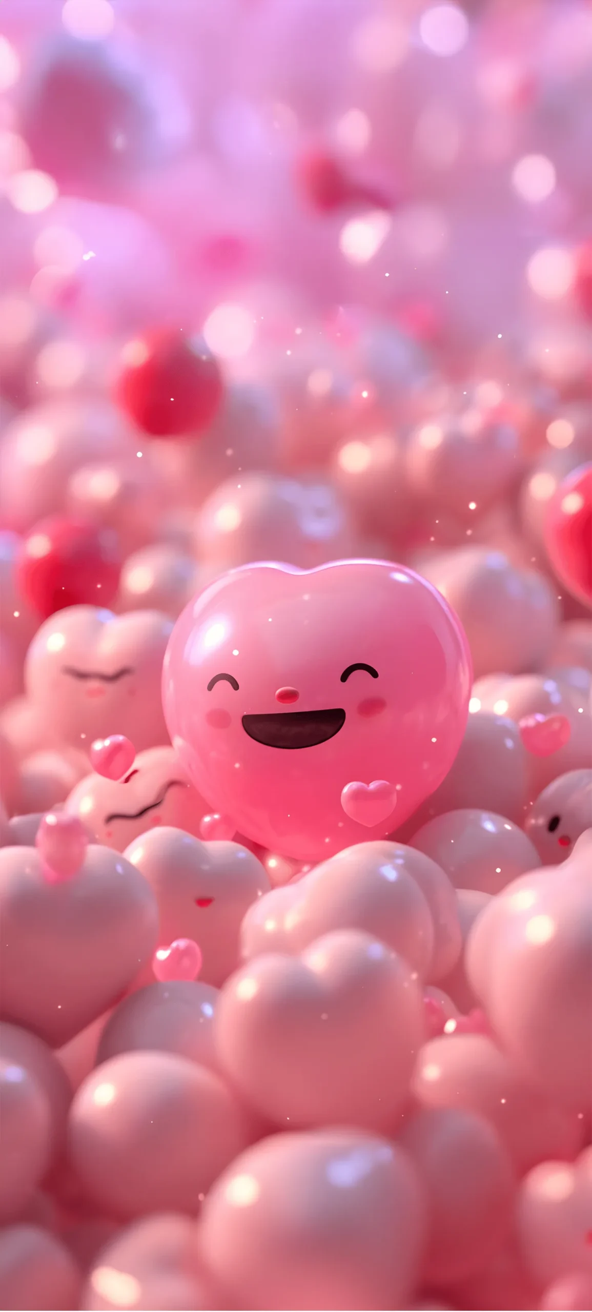 Cute Pink Heart Wallpaper