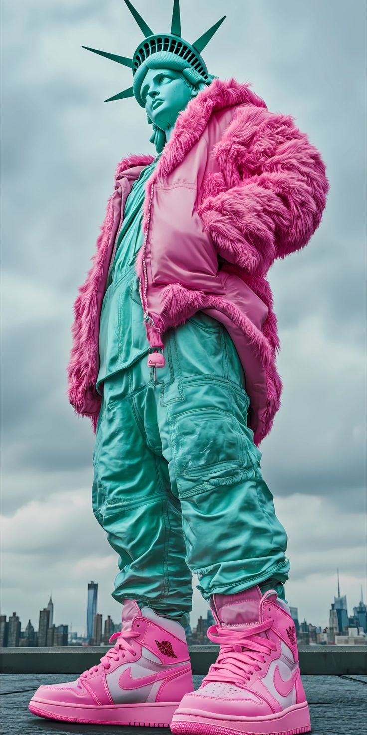 Urban Liberty: Statue of Liberty in Streetwear Pop Art
