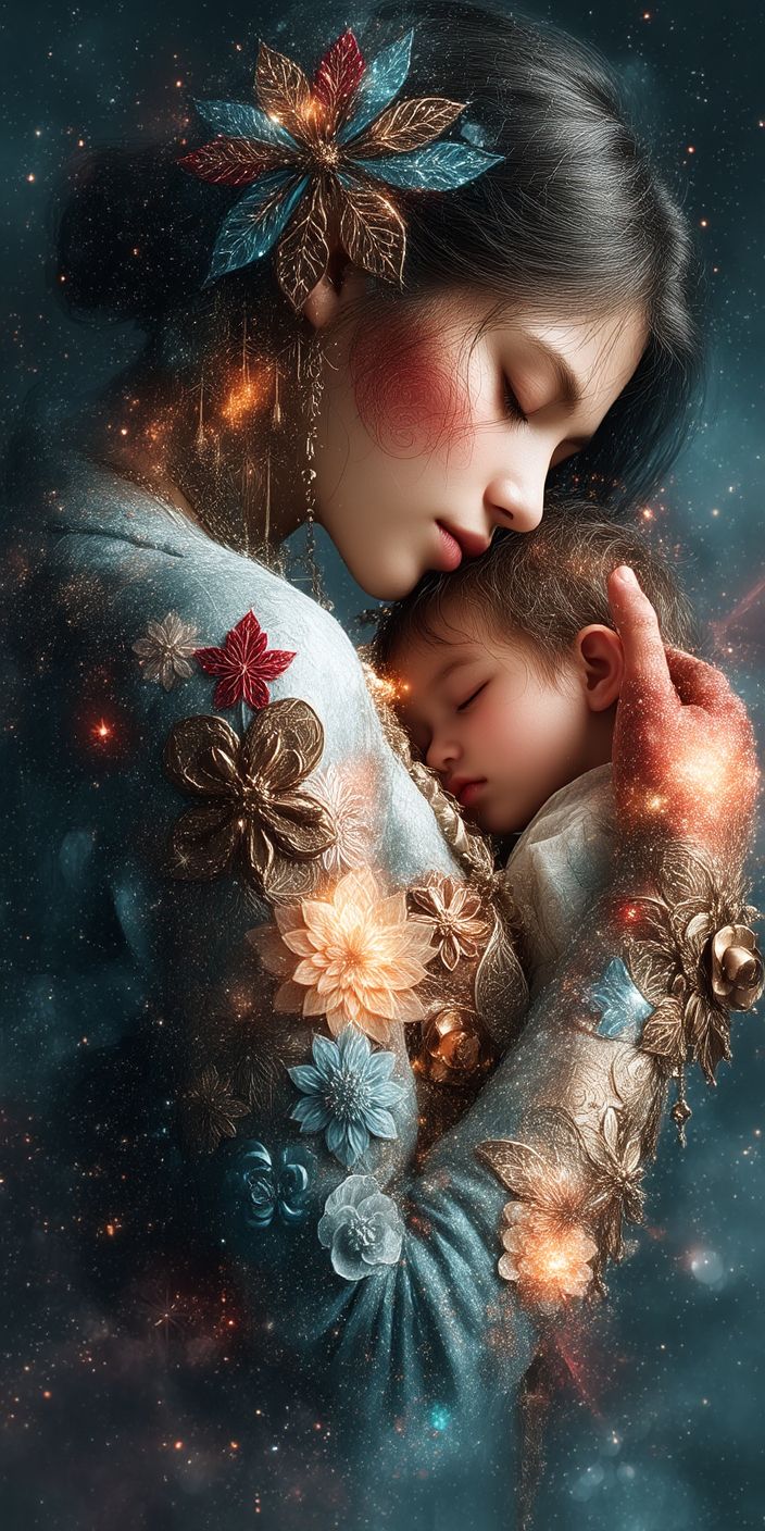 Celestial Motherhood Wallpaper