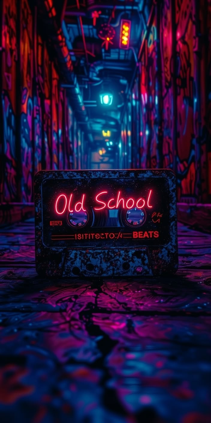 Vintage Cassette Wallpaper – Old School Beats Retro Music Tape