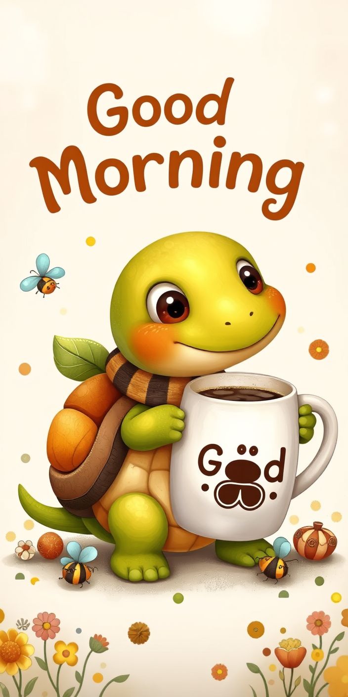Good Morning Turtle Wallpaper