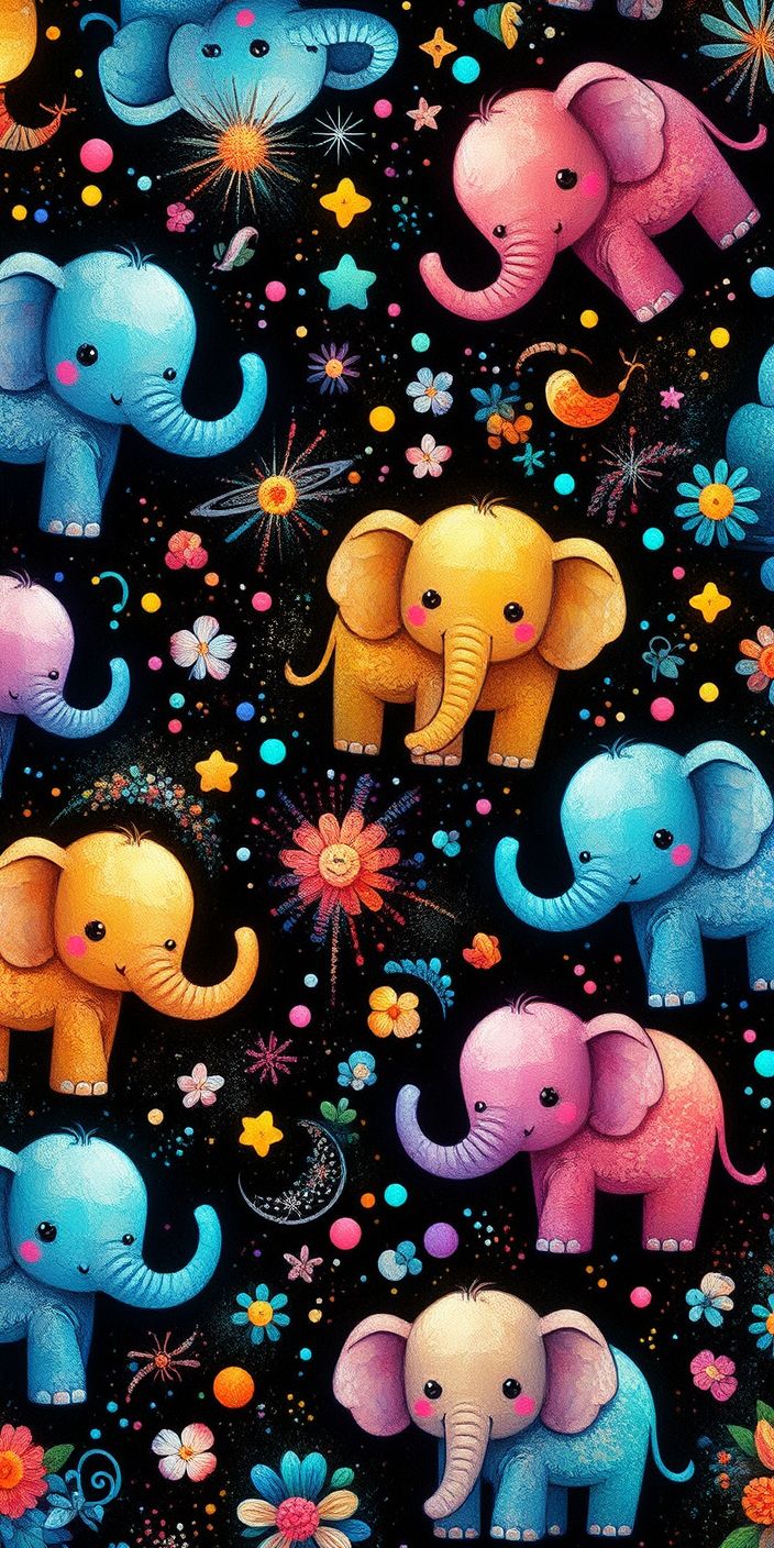 Exploring the Universe: Playful Elephants in Space