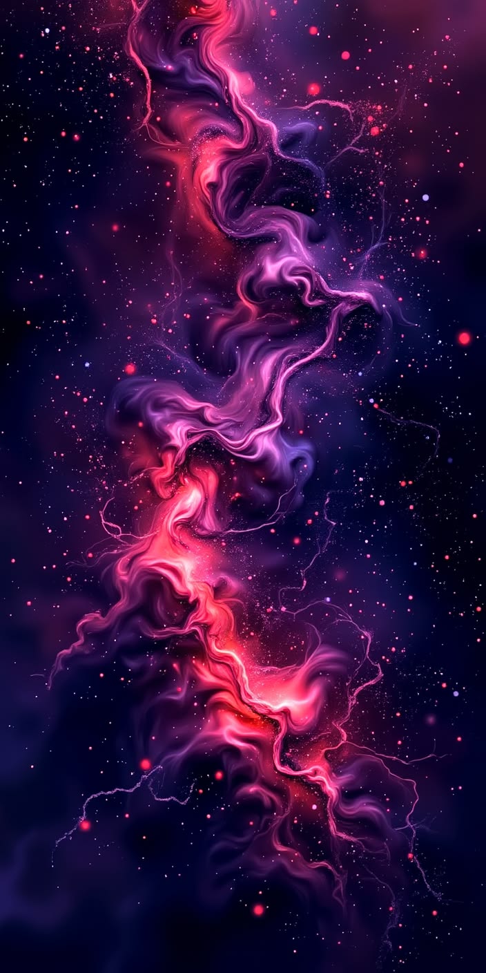 Abstract Dots Wallpaper – Red Ember 4K Cinematic Halftone Design